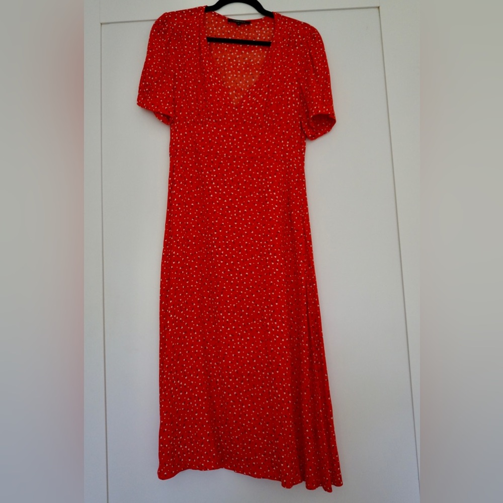 OLIVACEOUS Floral Midi Dress